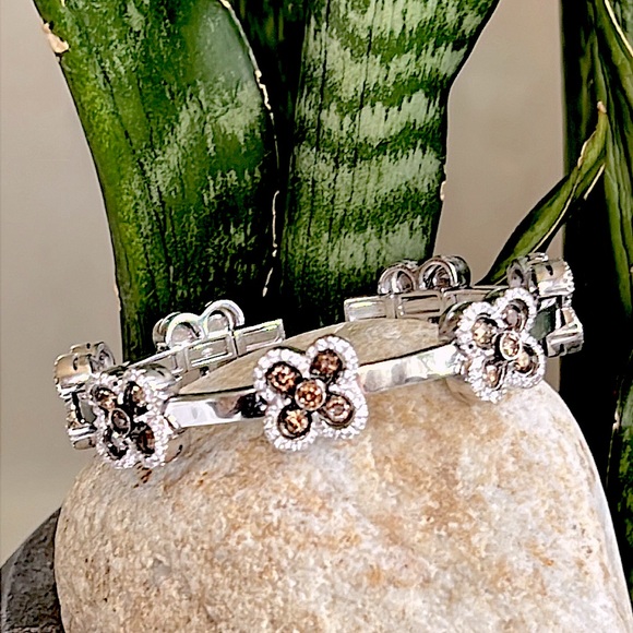 18 karat gold, and 3 carat diamond bracelet - Picture 3 of 17